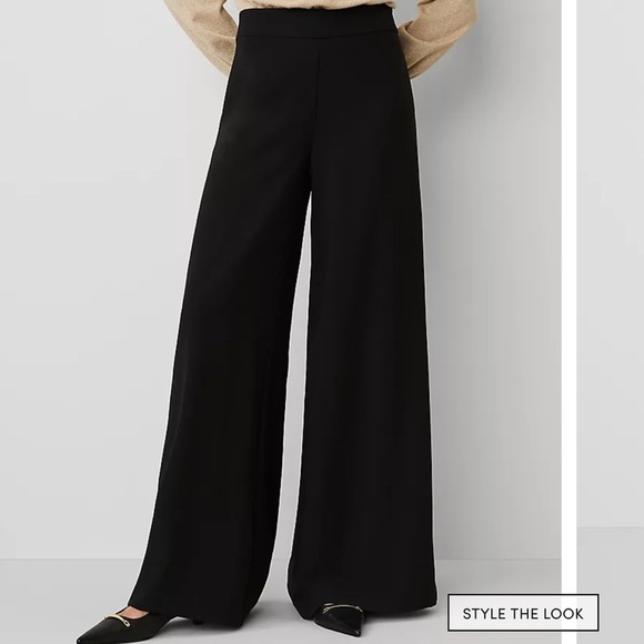 The Dramatic Wide-Leg Crepe Pant - Picture 1 of 1
